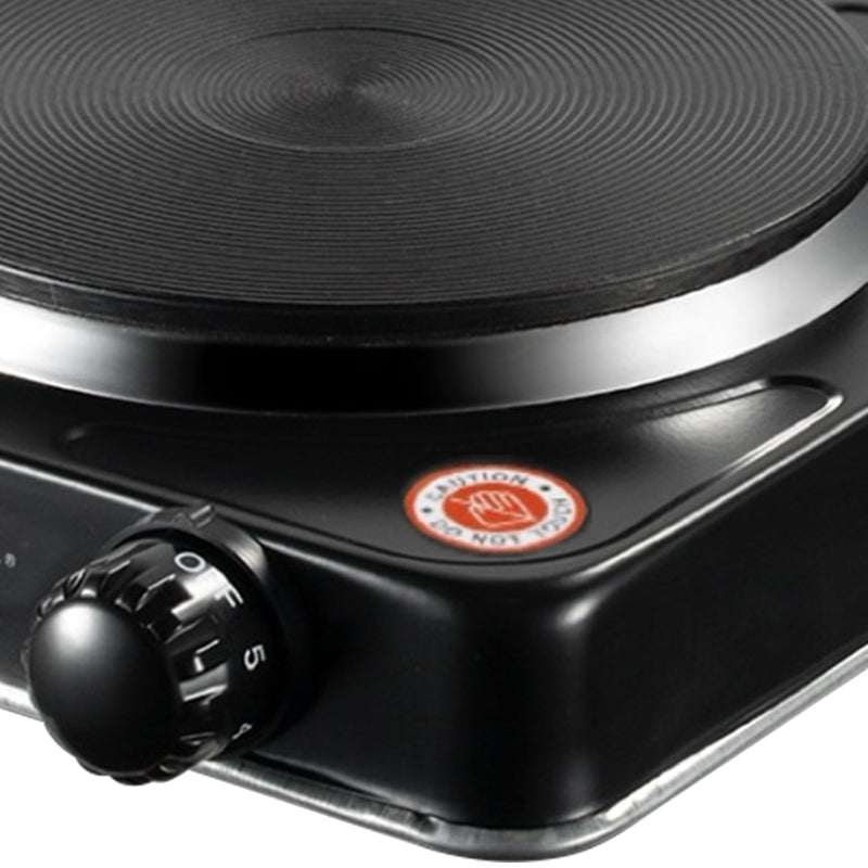 Plită Electrică HALEY cu 1 Zonă de Gătit – 1000W, Timer, Protecție la Supraîncălzire, Design Compact din Oțel Inoxidabil